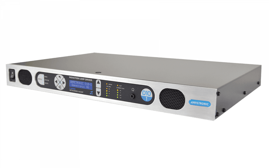 D10-1 Dante – networkable DSP hearing loop driver