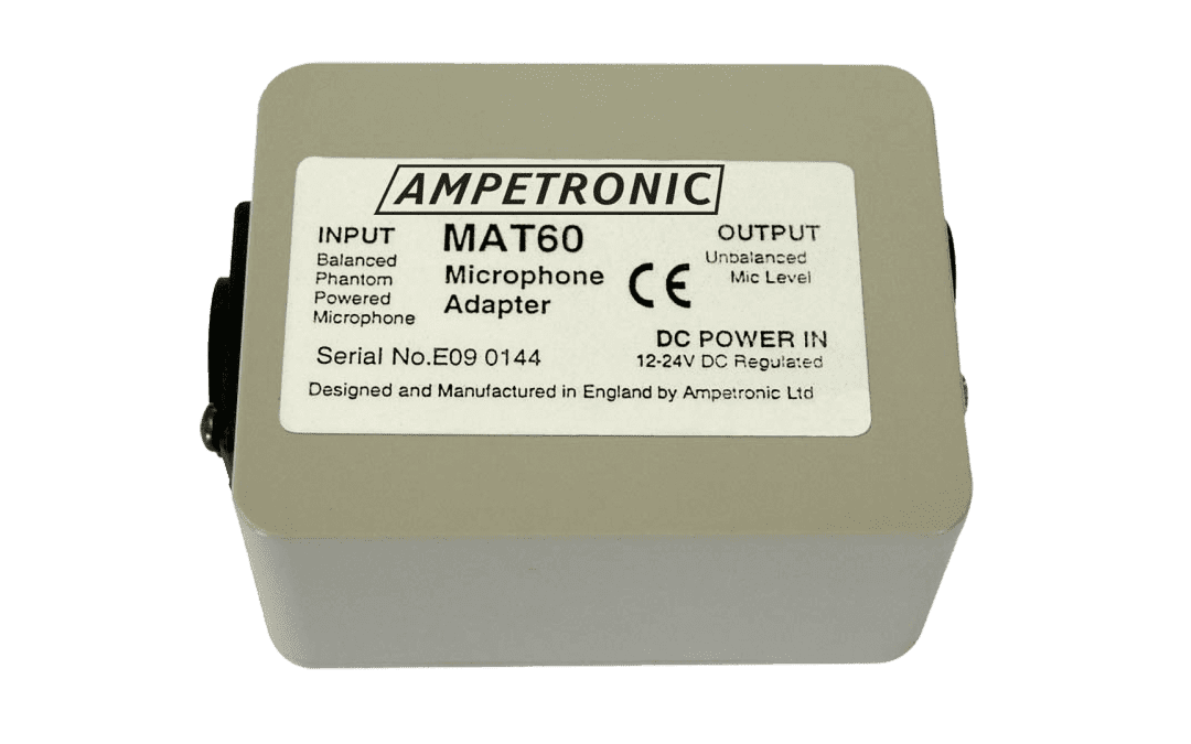 MAT60 Balanced to unbalanced mic adaptor