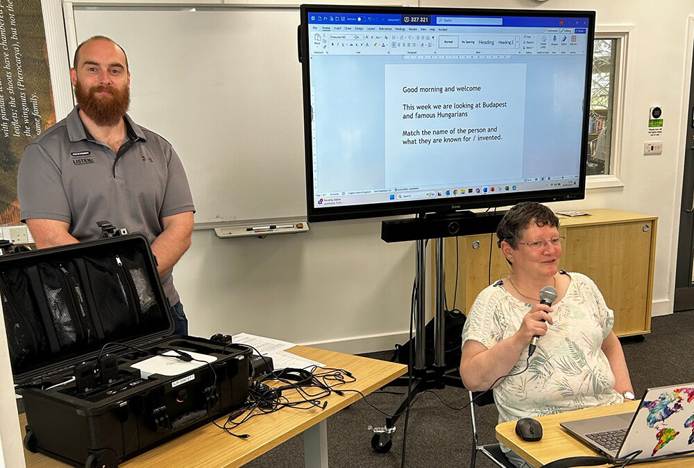 Auri™ makes Auracast™ accessible via neck loops for lipreading class